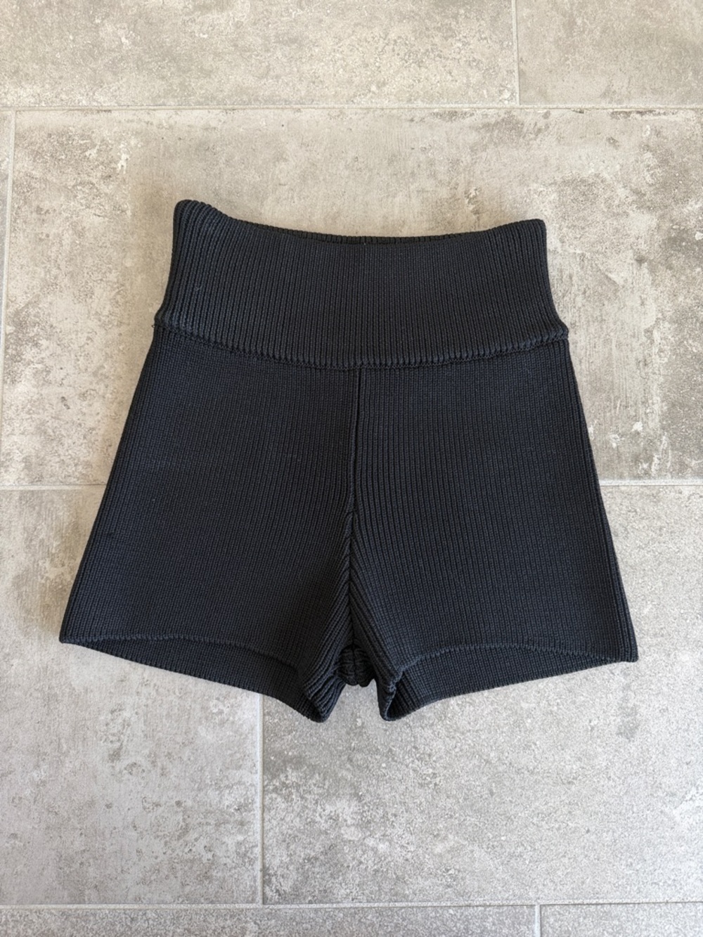 Elce Swim Sol Ribbed Knit Women's Shorts - Black